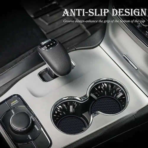 Miniatura 3 de 2 piezas posavasos para portavasos de automóvil, posavasos universales antideslizantes para portavasos de automóvil, 2.75 pulgadas posavasos