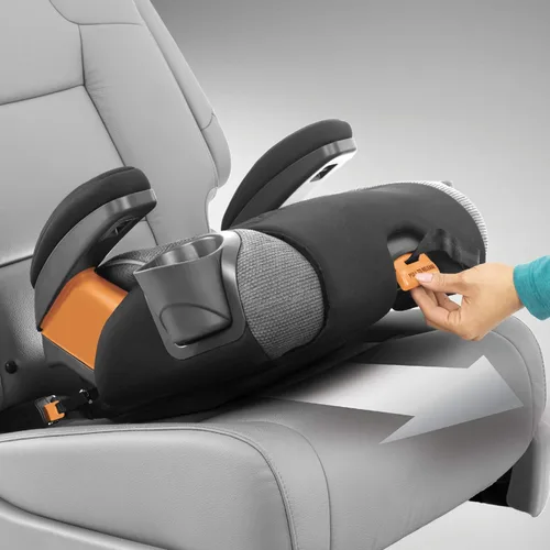 Miniatura 2 de Chicco KidFit Zip Air Plus 2 en 1 Asiento elevador de posicionamiento de cinturón, asiento elevador sin respaldo y respaldo alto, para niños de 4