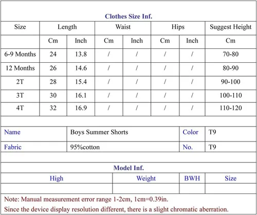 Miniatura 2 de Pantalones cortos de algodón con cintura elástica para niños pequeños, ropa de verano