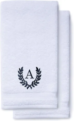 Miniatura 81 de Toallas de mano decorativas y con monograma para baño, cocina, maquillaje Regalo personalizado para boda-nupcial Toalla turca de lujo