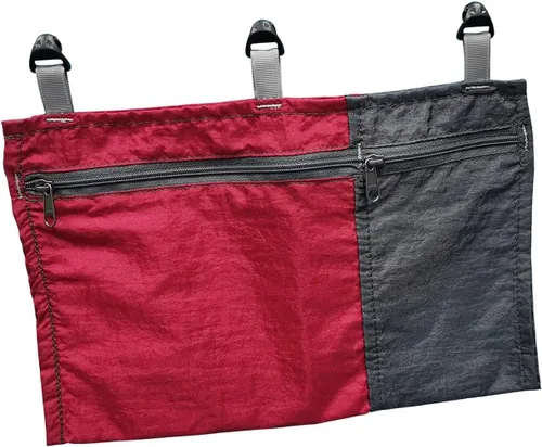 Miniatura 8 de Amagogo Bolsa organizadora de hamacas, bolsa colgante, bolsa de almacenamiento portátil para hamaca, contenedor de almacenamiento para camping, Azul