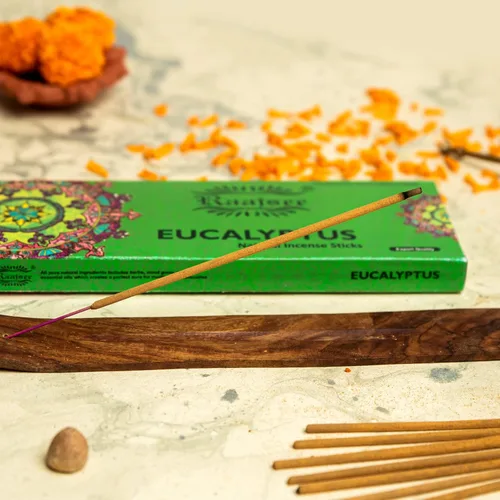 Miniatura 9 de Raajsee Varitas de incienso de eucalipto de 100 gm, 100% puro, orgánico, natural, enrollado a mano, libre de productos químicos, perfecto