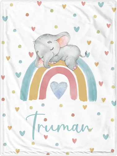 Manta de Bebé Personalizada para Niños, Manta de Bebé Personalizada con Nombre Súper Suave Mantas con Nombre Personalizadas para Niños, Mantas de