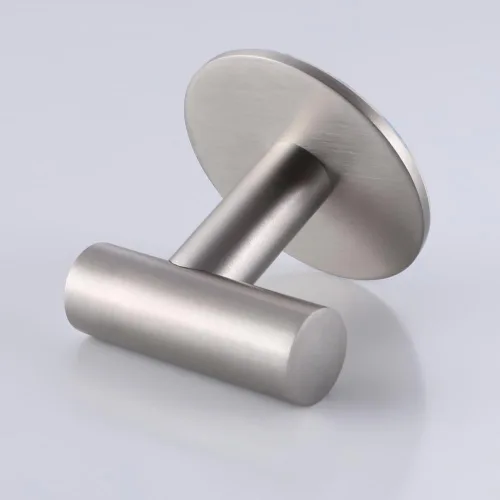 Miniatura 5 de Zuvky Ganchos autoadhesivos de acero inoxidable 304 resistentes sin clavos para baños, cocina, sala de estar, garaje, hotel, toallero, paquete de 2