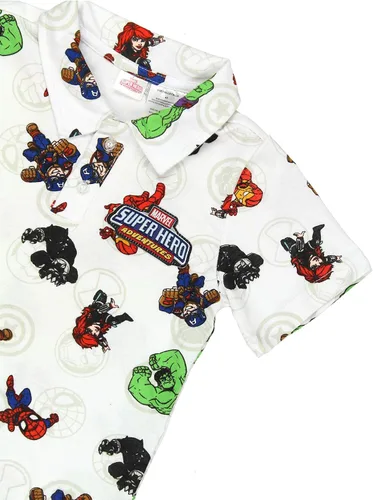 Miniatura 5 de Marvel Super Hero Adventures - Camisa polo con cuello para niños pequeños