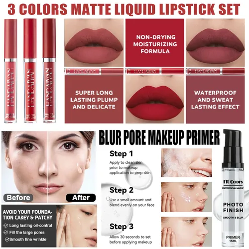 Miniatura 4 de Kit de maquillaje todo en uno para mujeres, kit completo, set de regalo de maquillaje para mujeres, adolescentes y niñas, incluye sombra de ojos