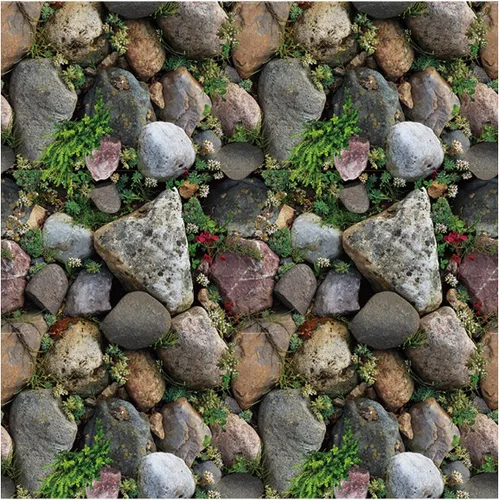 Miniatura 11 de ECYC Ltd Papel tapiz autoadhesivo 3D de piedra sintética de 17.72 x 393.7 pulgadas, para despegar y pegar, calcomanías de pared de bloques de piedra
