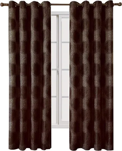 Miniatura 7 de Royal Hotel Bedding Lexington - Paneles de cortina de jacquard con ojales verdes, 2 paneles, 52 x 96 pulgadas cada uno