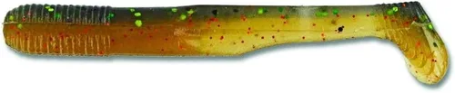 Miniatura 2 de Yamamoto - Hula Grub - Anzuelo de doble cola. CALABAZA VERDE CON ESCOPA NEGRA GRANDE (10 PACK)