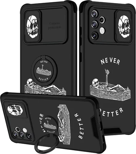 Miniatura 87 de Funda 2 en 1 para Samsung Galaxy Note 10 Plus con diseño de calavera para teléfono con diseño de esqueleto para yoga, fantasma, horror, con cubierta