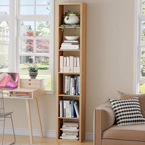 Miniatura 45 de VDNEND Organizador de Almacenamiento en Cubos Estantería, Estante Cúbico Decorativo de 11 pulgadas con Respaldo Abierto y Borde Engrosado, Marrón