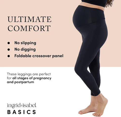 Miniatura 3 de Ingrid & Isabel Basics - Active Maternity Leggings - Over The Belly Active Wear Pregnancy Leggings for Women