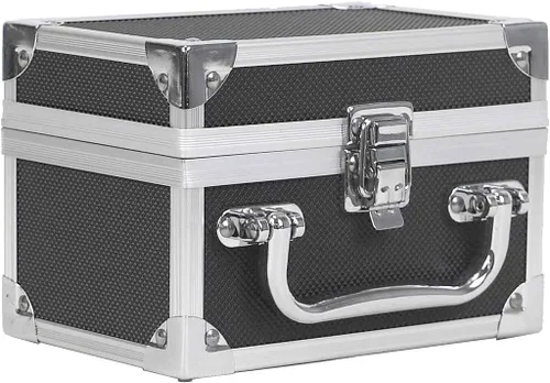 Miniatura 4 de Ursae Minoris Elite - Estuche de aluminio negro para juegos a prueba de EE. UU., sellos postales en sobres de vidrio y otros tesoros, tamaño compacto