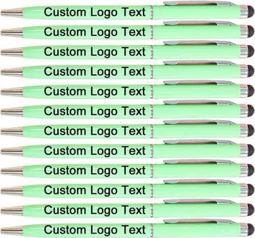 Miniatura 10 de Bolígrafos personalizados con nombre, icono, logotipo, texto, bolígrafo personalizado con lápiz capacitivo para iglesia de negocios, 100