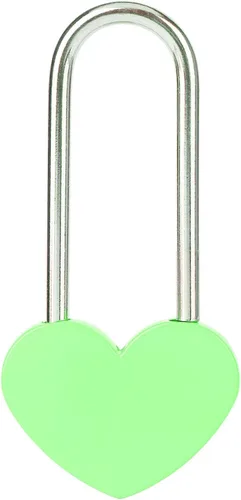 Miniatura 14 de Candado de amor VeYocilk de 3.5" 50mm en forma de corazón, candado de corazón negro para deseos de amor, ideal para bodas, San Valentín