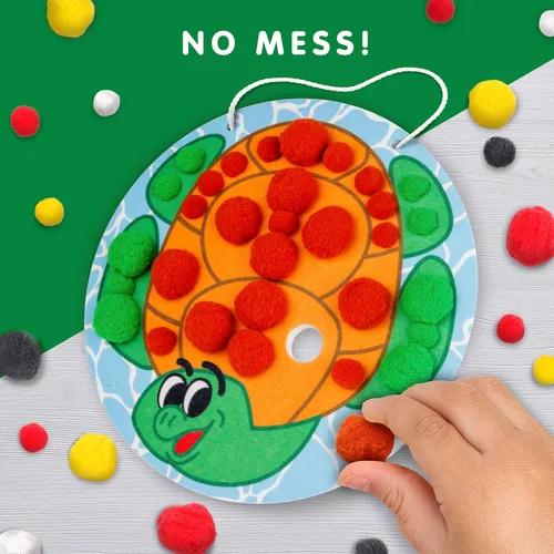 Miniatura 7 de National Geographic - Kit de manualidades con pompones para niños, kit de manualidades para niños pequeños, arte preescolar, manualidades para niños