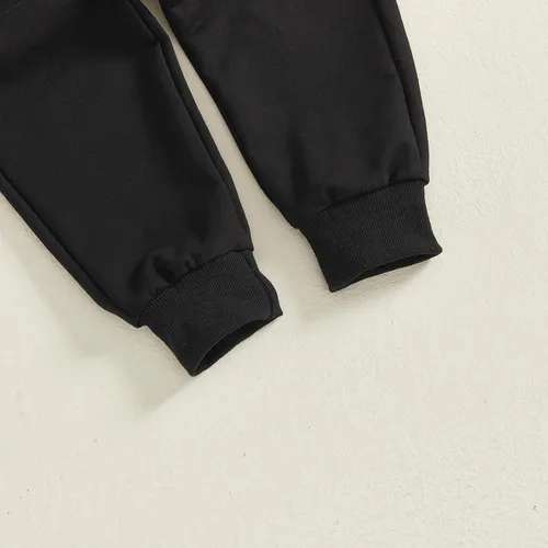 Miniatura 7 de Adobabirl Conjunto de sudadera y pantalones de Halloween para bebé, sudadera y pantalones con parche de calabaza para Halloween, otoño, ropa de bebé