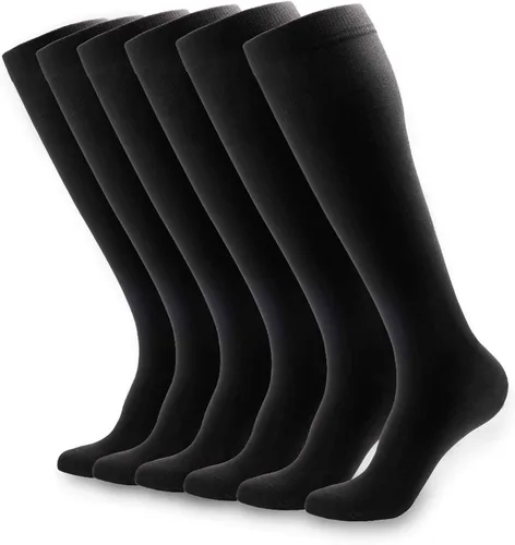 Miniatura 24 de NOVAYARD Calcetines de compresión para hombres y mujeres graduados 15-20 mmHg (4 pares)