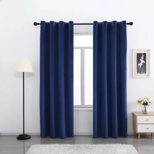 Miniatura 27 de SPXTEX Cortinas Opacas de Terciopelo Verde - 84 Pulgadas de Largo, Bloqueo de Luz, Parte Superior con Ojales, Aislamiento de Calor, Térmico