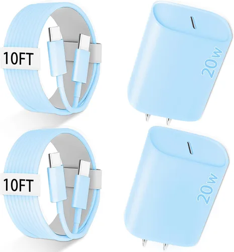 Miniatura 11 de Cargador para iPhone 17, 16, 15 Pro Max, cable largo USB C de carga rápida de 10 pies para Apple iPhone Block, con cargadores PD iPhone 17 de 20 W