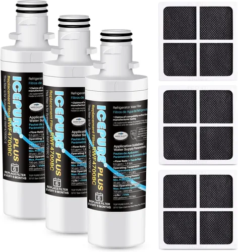 Miniatura 12 de ICEPURE Filtro de agua para refrigerador ADQ747935 y repuesto para LG ® LT1000P®, MDJ64844601, Kenmore Elite 9980, ADQ74793501 LT1000PC ®