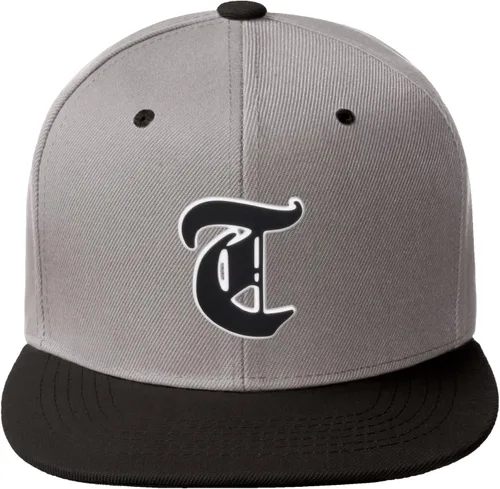 Miniatura 1099 de Daxton Gorra clásica con visera de billete plano con letras del alfabeto inglés antiguo de la A a la Z