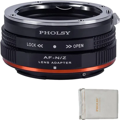 Miniatura 16 de PHOLSY Adaptador de Montura de Lente FTZ con Anillo de Control de Apertura para Lentes Nikon F (Tipo G) a Cuerpo de Cámara Nikon Z Compatible