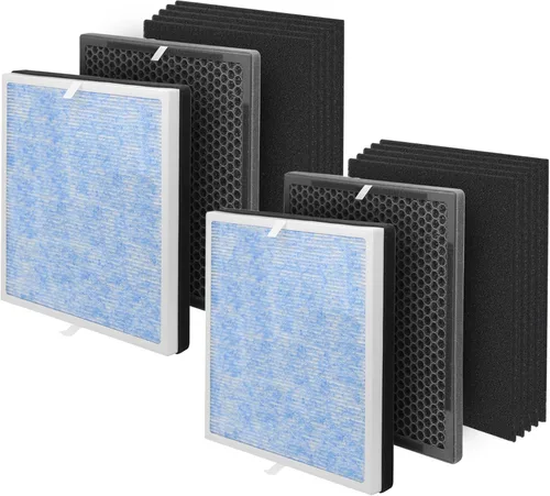 Ulrempart Filtro de aire de repuesto compatible con RENPHO modelo RP-AP001, RP-AP002, RP-AP001S, paquete de 10 filtros de carbón adicional, 2