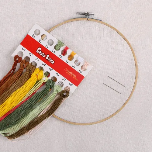 Miniatura 3 de BENBO - Tela de costura de lino, 7 piezas de tela bordada de lino de colores surtidos, tela de punto de cruz para prendas de vestir, manualidades