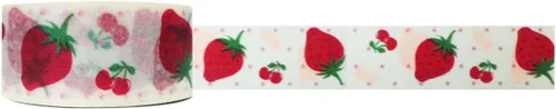 Miniatura 2 de Wrapables Cinta adhesiva washi floral y natural, fresas y cerezas
