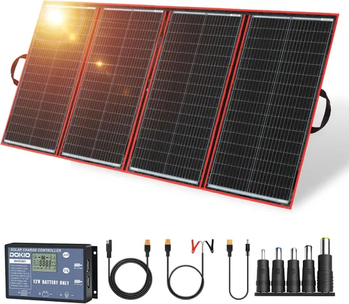 Miniatura 11 de Dokio XX panel solar monocristalino, plegable, de 12 voltios