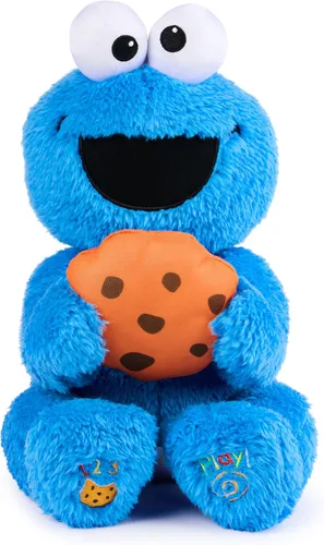 Miniatura 10 de GUND Sesame Street - Peluche animado oficial de Peek-a-Boo Elmo de Muppet de Plaza Sésamo, juguete sensorial de felpa prémium para edades de 18 Azul