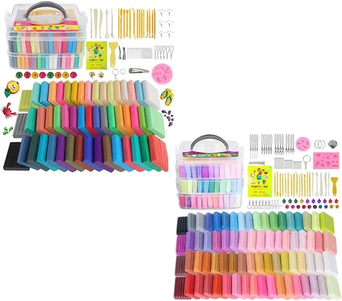 Miniatura 12 de Arcilla Polimérica de 72 Colores, Arcilla de Modelar para Conjuntos Infantiles - Incluye Herramientas de Escultura y Accesorios con Estuche de 72