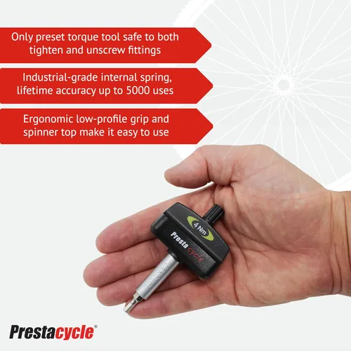 Miniatura 3 de Prestacycle Mini Bike TorqKeys - Herramienta de par preestablecida con 6 puntas y soporte - Compatible con broca hexagonal estándar de 1/4" - Elige