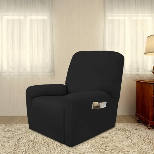Miniatura 2 de PureFit Funda súper elástica para sofá reclinable con bolsillo, funda de sofá suave y antideslizante de elastano, lavable, protector de muebles