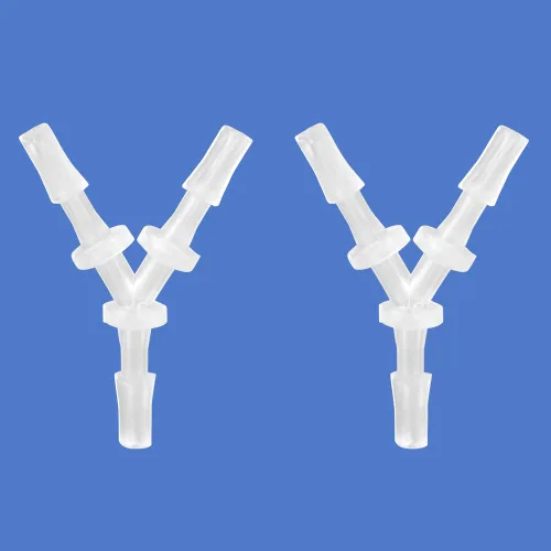 Miniatura 16 de Quickun 1/2 pulgada manguera de púas iguales en forma de Y 3 vías empalmador de juntas de plástico empalmador adaptador unión para tubería de línea