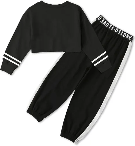 Miniatura 2 de Betusline Conjuntos de 2 piezas para niñas, lindos conjuntos de ropa de otoño e invierno, 4T-14 años