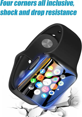 Miniatura 4 de Ailun Funda protectora de pantalla para Apple Watch Series 9, 8 y 7 [1.61 pulgadas], carcasa rígida ultrafina de policarbonato integrado con vidrio