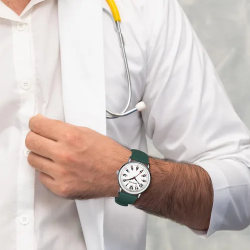 Miniatura 8 de GOLDEN HOUR Reloj de enfermera impermeable para profesionales médicos, estudiantes, mujeres y hombres, esfera luminosa de fácil lectura, 24 horas