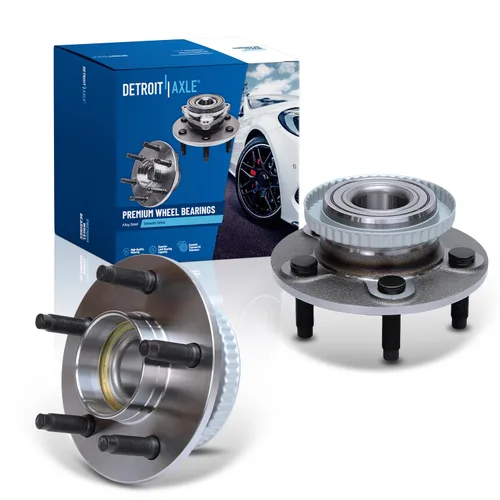 Miniatura 35 de Detroit Axle - 2 Cubos de Cojinetes de Rueda Delantera para Dodge Ram 1500 2009-2011, Conjunto de Cojinetes de Rueda y Cubos 2010, Par de Cubos