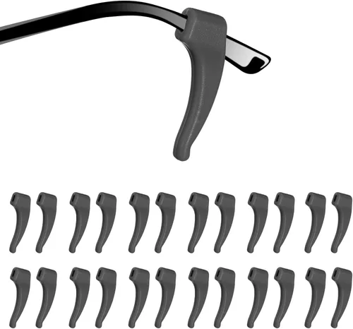 Miniatura 12 de HARFINGTON Antideslizante para gafas con agarre de oreja de silicona, gancho elástico para las orejas, retenedor de gafas, puntas de templo
