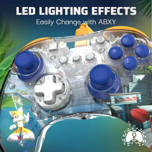 Miniatura 5 de Sonic Superstars + Tails REALMz Pro Controller Nintendo Switch.