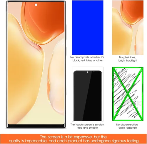 Miniatura 6 de INCELL - Pantalla de repuesto para Samsung Galaxy S23 Ultra LCD S918B SM-S918U LCD digitalizador táctil negro con marco