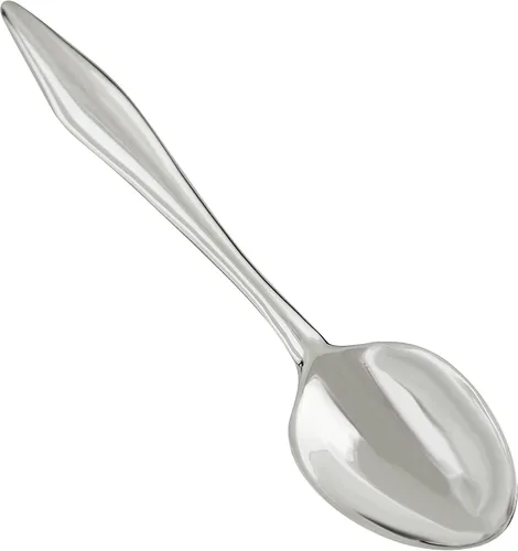 Miniatura 9 de Cuchara de sal pequeña con borde festoneado de plata de ley, cucharas de mostaza