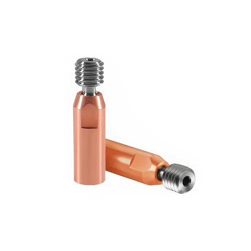 Miniatura 2 de Ender 3 - Boquilla bimetálica de titanio y cobre para garganta, corte de calor bimetálico, todo de metal suave de 0.069 pulgadas para impresora 3D