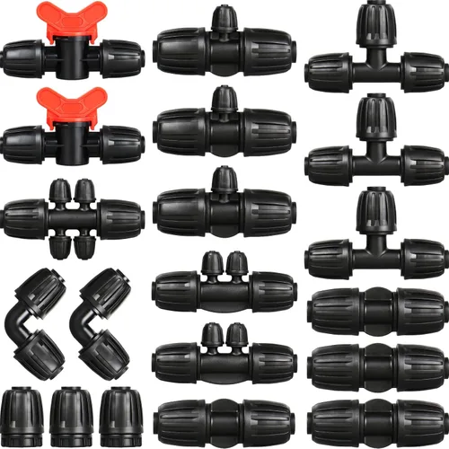 Miniatura 9 de Enchufe de extremo de riego por goteo de 1/2 pulgada, 12 accesorios de riego de tapa de extremo de púas para tubos de riego de 1/2 pulgada