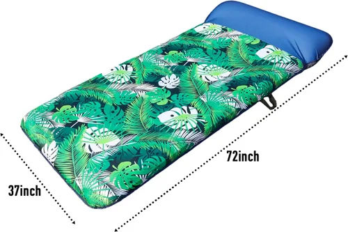 Miniatura 5 de FindUWill Flotador inflable para piscina para adultos, 72 pulgadas XL, flotadores de piscina cubiertos de tela de gran tamaño para adultos