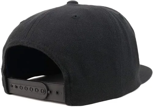 Miniatura 3 de Trendy Apparel Shop Gorra de béisbol bordada con pico plano bordado de hilo blanco número 42