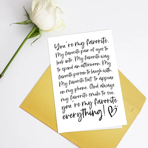 Miniatura 3 de Supoeguk Tarjeta romántica de aniversario de poema para hombres, tarjeta de cumpleaños para novio, marido, tarjeta de amor para él, You Are My