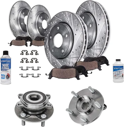 Miniatura 91 de Detroit Axle - 4 rotores de freno para Chevrolet Cruze 2014 2015 [modelos de motores de gas] Rotores de freno de disco perforados y ranurados